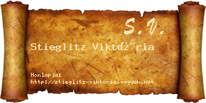 Stieglitz Viktória névjegykártya